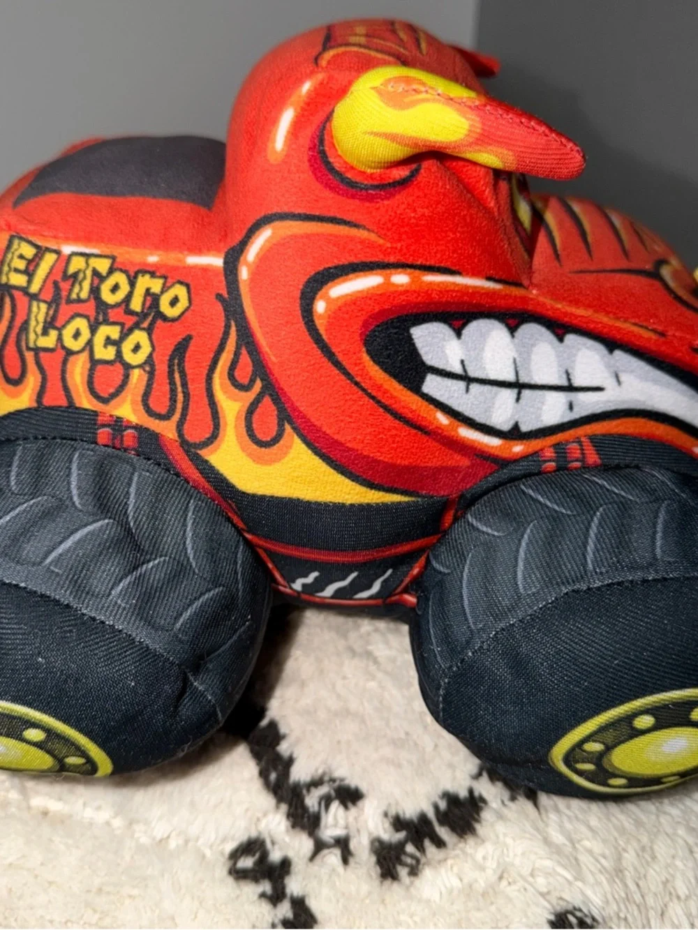 Monster Jam El Toro Loco Plush Truck – Truckin’ Pals Red Bull Monster Truck Toy